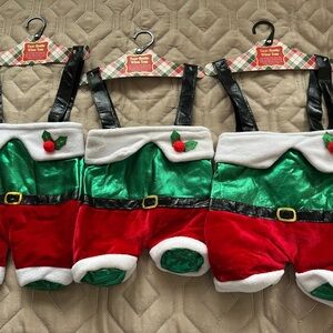 🆕Bundle of 3-Two-Bottle Christmas Wine Totes